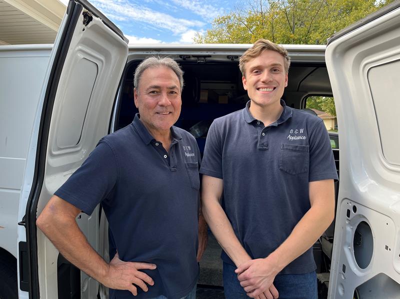 Professional washer repair service